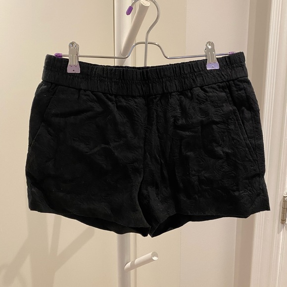 J. Crew Black Brocade Shorts - Picture 2 of 5